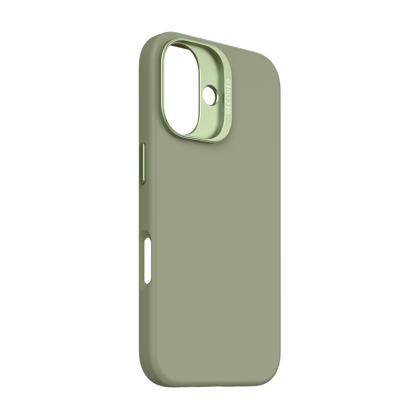 Decoded Antimicrobial Silicone Backcover pour iPhone 16 - Jade