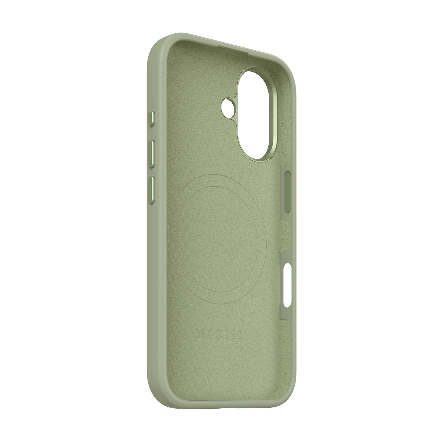 Decoded Antimicrobial Silicone Backcover pour iPhone 16 - Jade