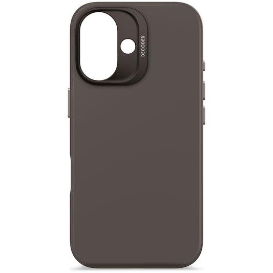 Decoded Antimicrobial Silicone Backcover pour iPhone 16 - Phantom Noir