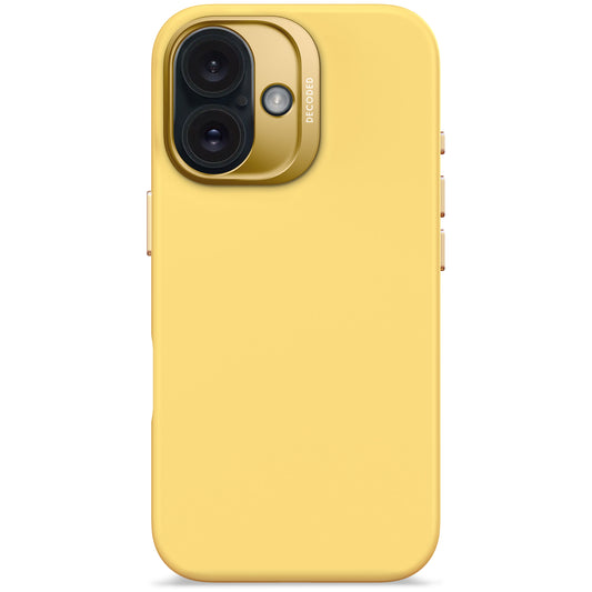 Decoded Antimicrobial Silicone Backcover pour iPhone 16 - Popcorn Jaune