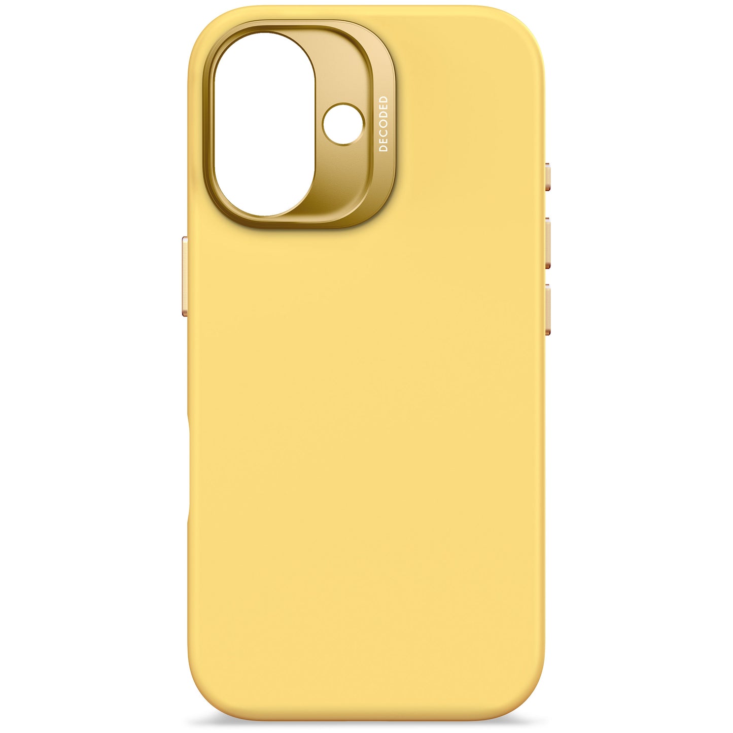 Decoded Antimicrobial Silicone Backcover voor iPhone 16 - Popcorn Geel