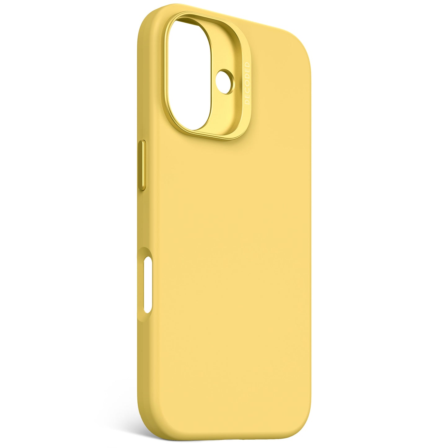 Decoded Antimicrobial Silicone Backcover voor iPhone 16 - Popcorn Geel