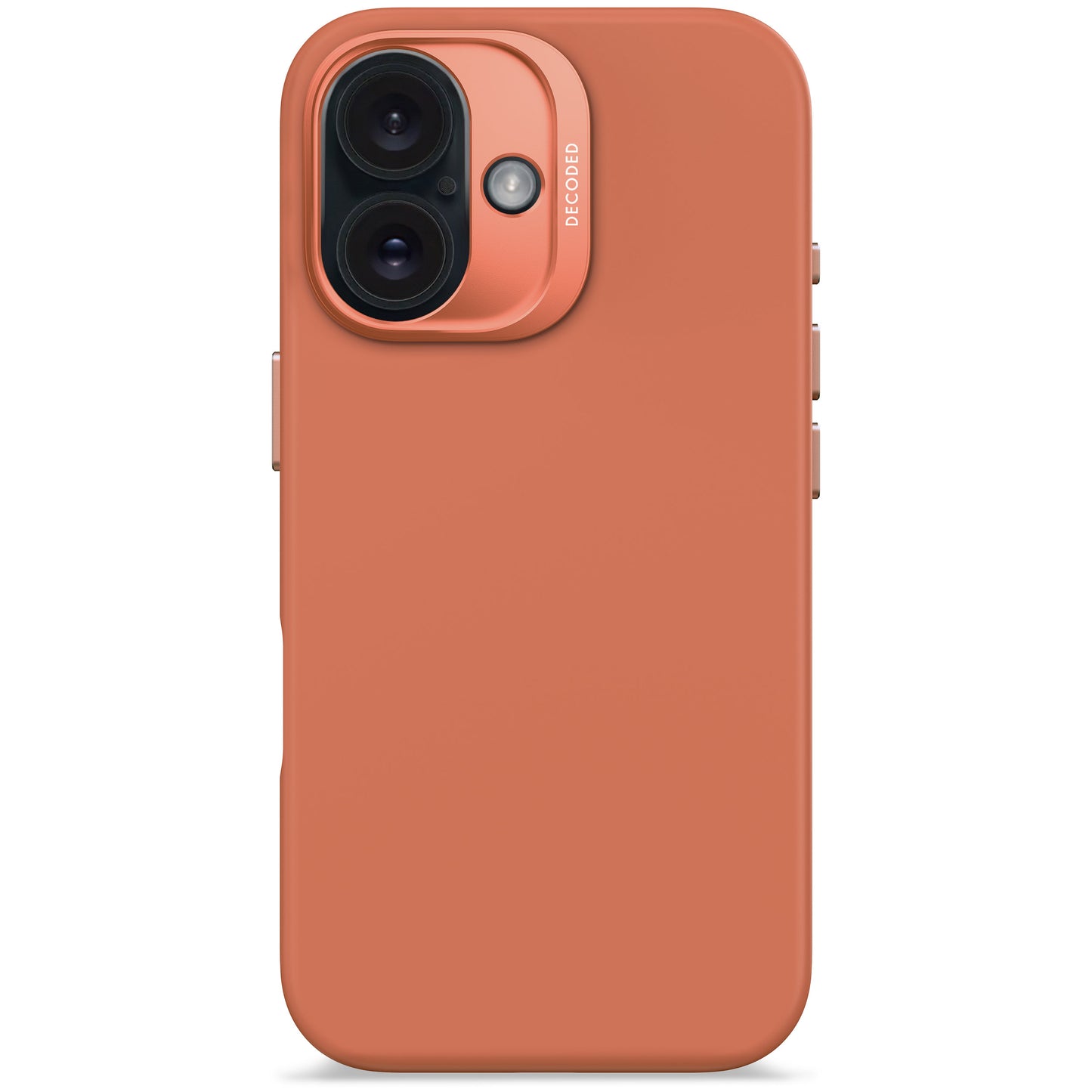 Decoded Antimicrobial Silicone Backcover voor iPhone 16 - Terra