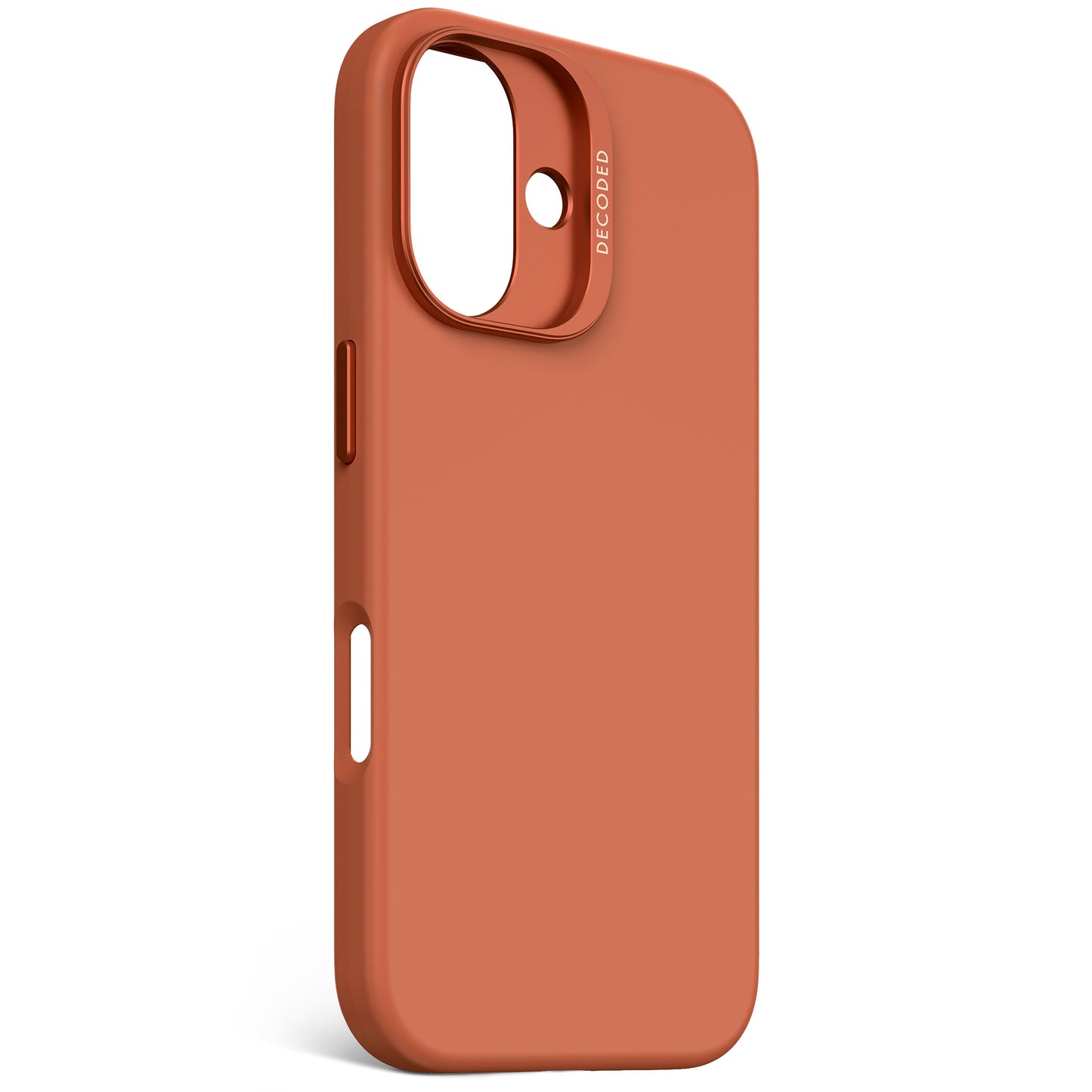 Decoded Antimicrobial Silicone Backcover voor iPhone 16 - Terra