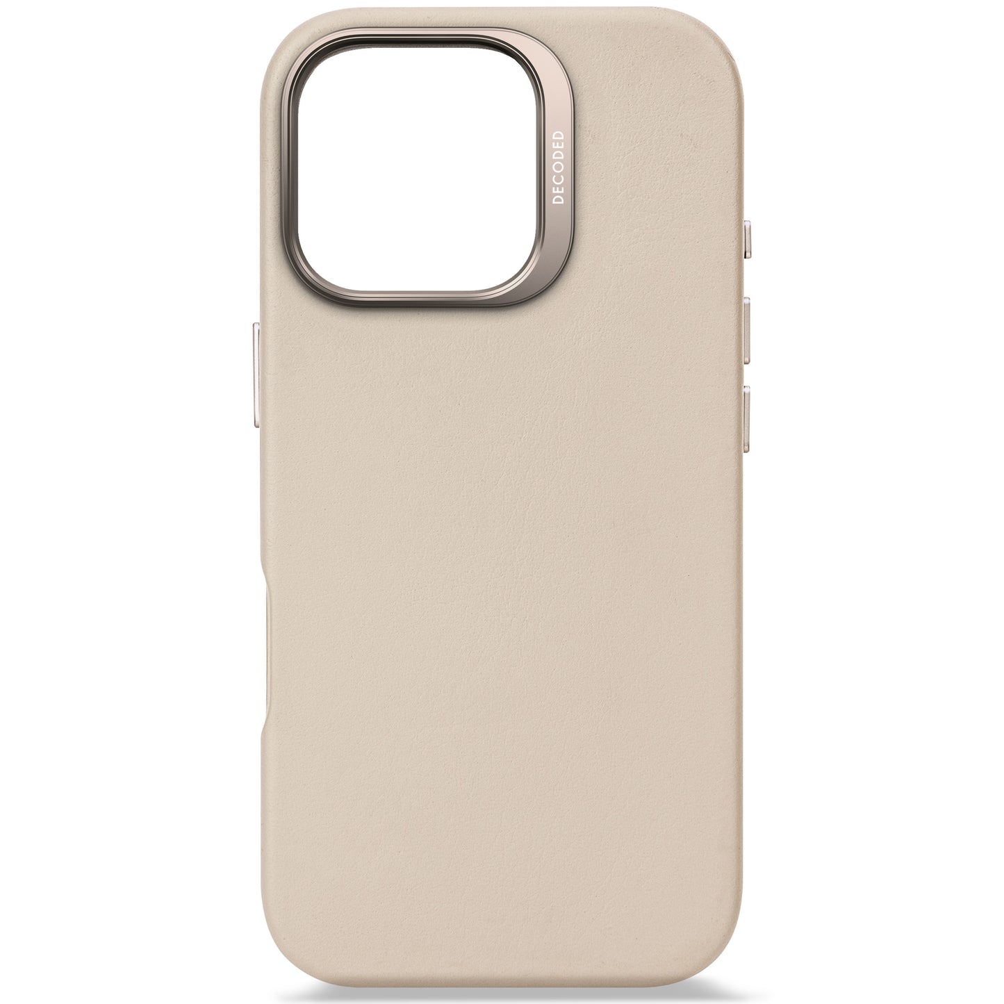 Decoded Housse en cuir pour iPhone 16 Pro - Argile