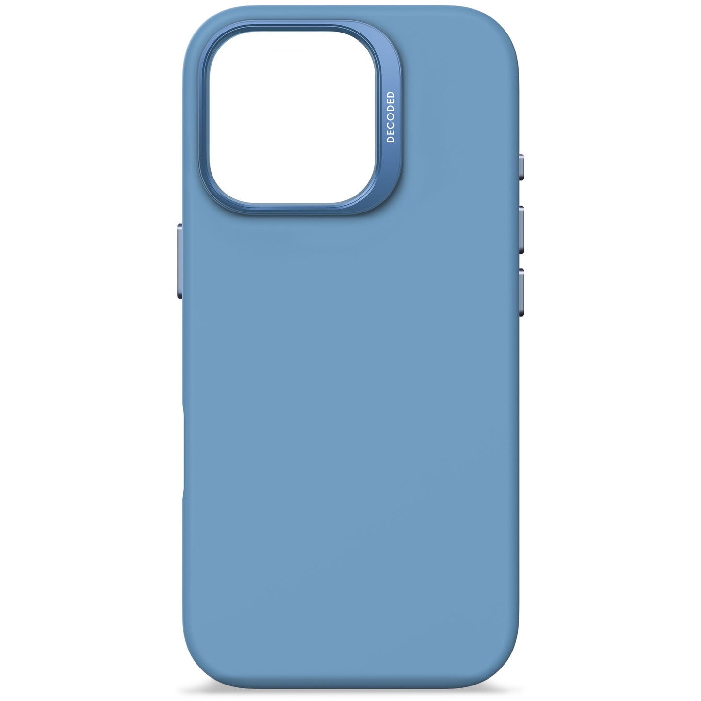 Decoded Antimicrobial Silicone Backcover pour iPhone 16 Pro - Bleu ciel