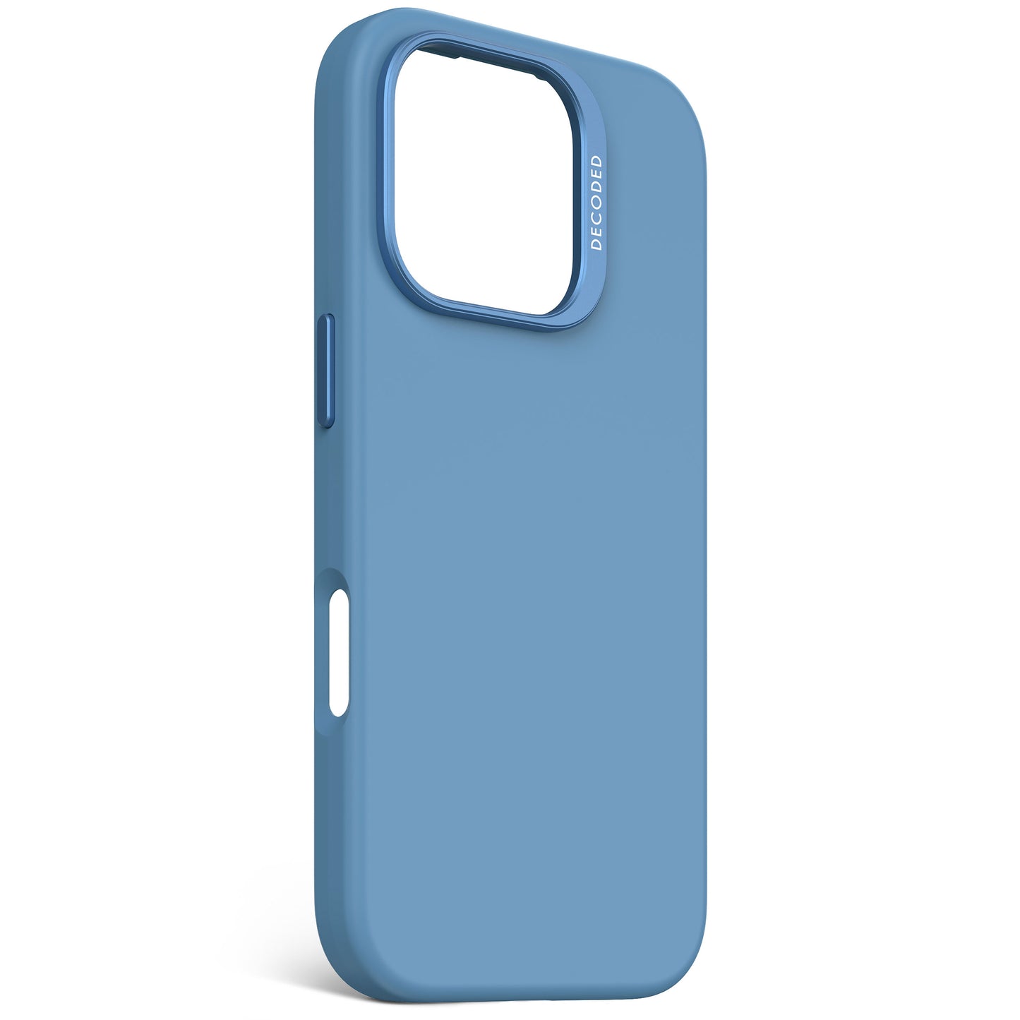 Decoded Antimicrobial Silicone Backcover pour iPhone 16 Pro - Bleu ciel