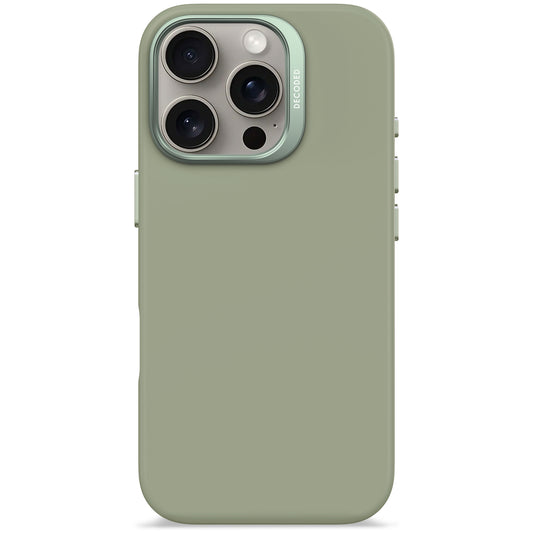 Decoded Antimicrobial Silicone Backcover voor iPhone 16 Pro - Jade