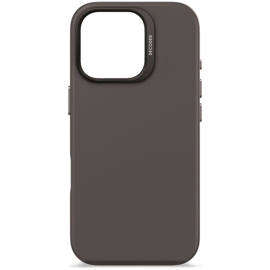 Decoded Antimicrobial Silicone Backcover voor iPhone 16 Pro - Phantom Zwart