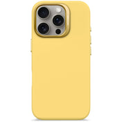 Decoded Antimicrobial Silicone Backcover voor iPhone 16 Pro - Popcorn Geel