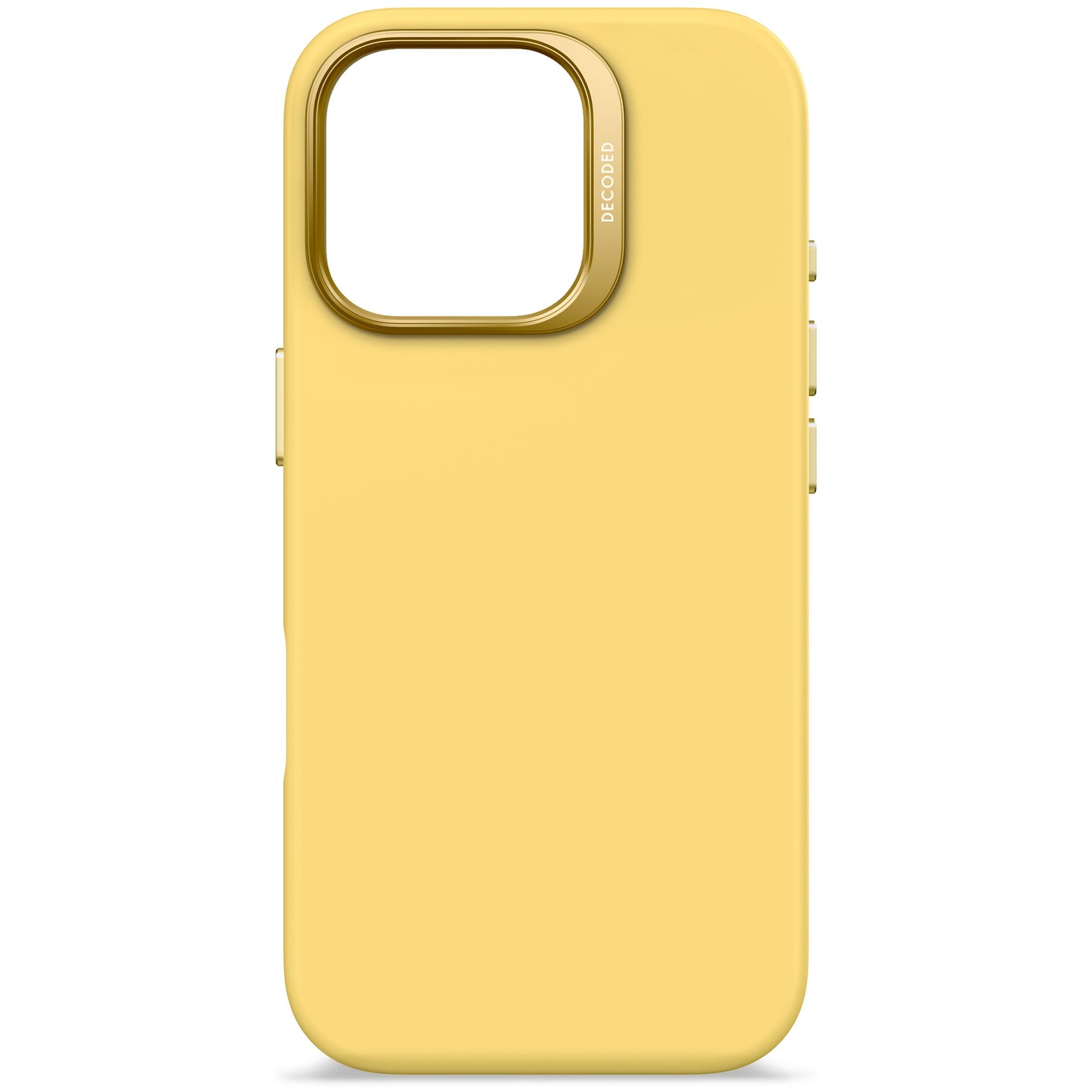 Decoded Antimicrobial Silicone Backcover voor iPhone 16 Pro - Popcorn Geel