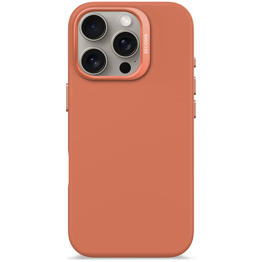 Decoded Antimicrobial Silicone Backcover pour iPhone 16 Pro - Terra