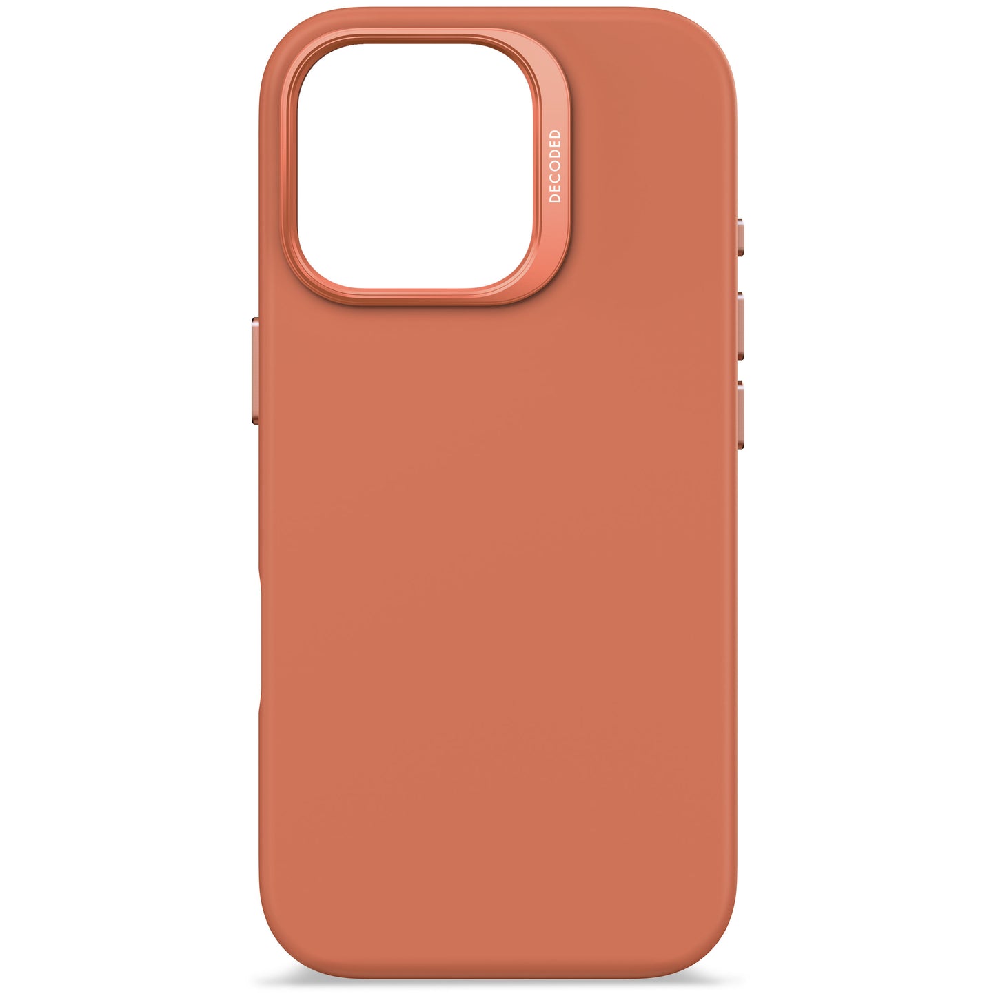 Decoded Antimicrobial Silicone Backcover voor iPhone 16 Pro - Terra