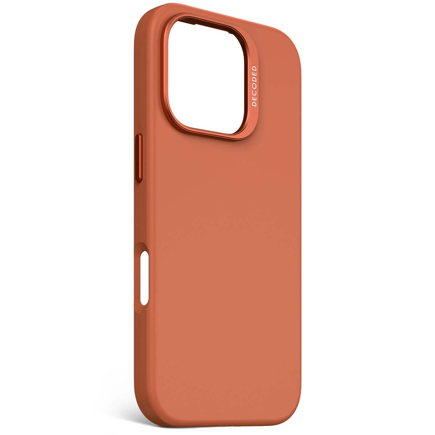 Decoded Antimicrobial Silicone Backcover voor iPhone 16 Pro - Terra