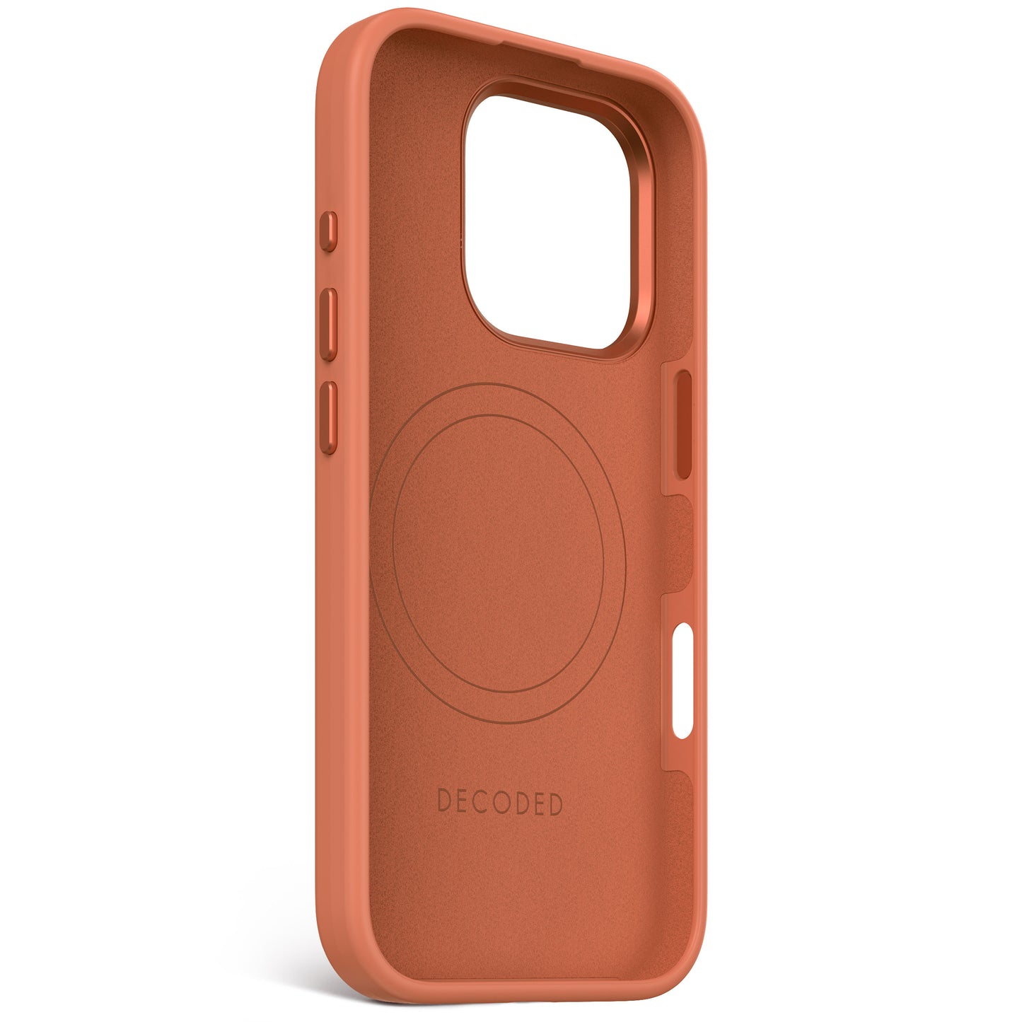 Decoded Antimicrobial Silicone Backcover voor iPhone 16 Pro - Terra