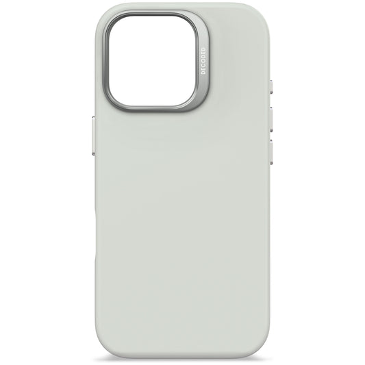 Decoded Antimicrobial Silicone Backcover voor iPhone 16 Pro - Steengrijs