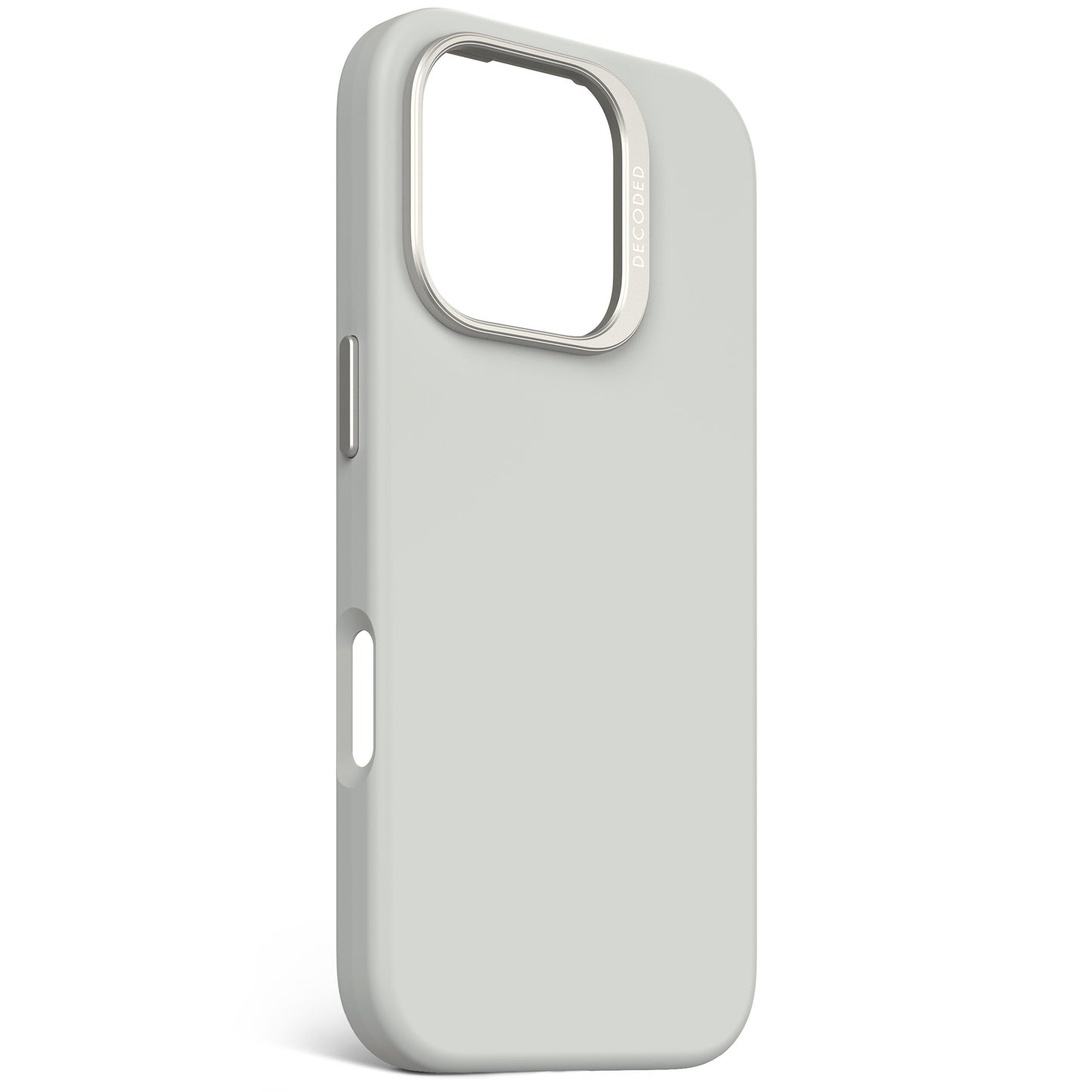 Decoded Antimicrobial Silicone Backcover pour iPhone 16 Pro - Gris