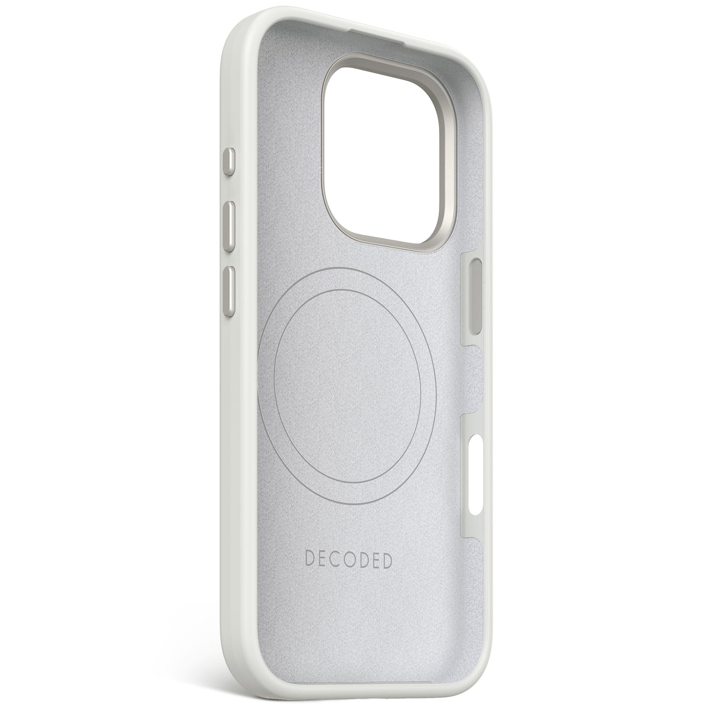 Decoded Antimicrobial Silicone Backcover pour iPhone 16 Pro - Gris