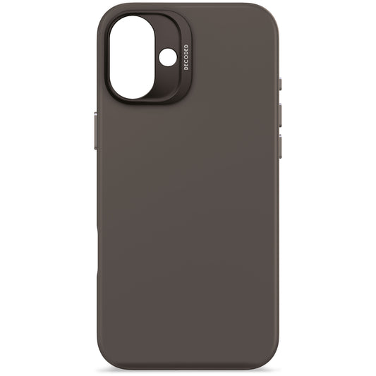 Decoded Antimicrobial Silicone Backcover voor iPhone 16 Plus - Phantom Zwart