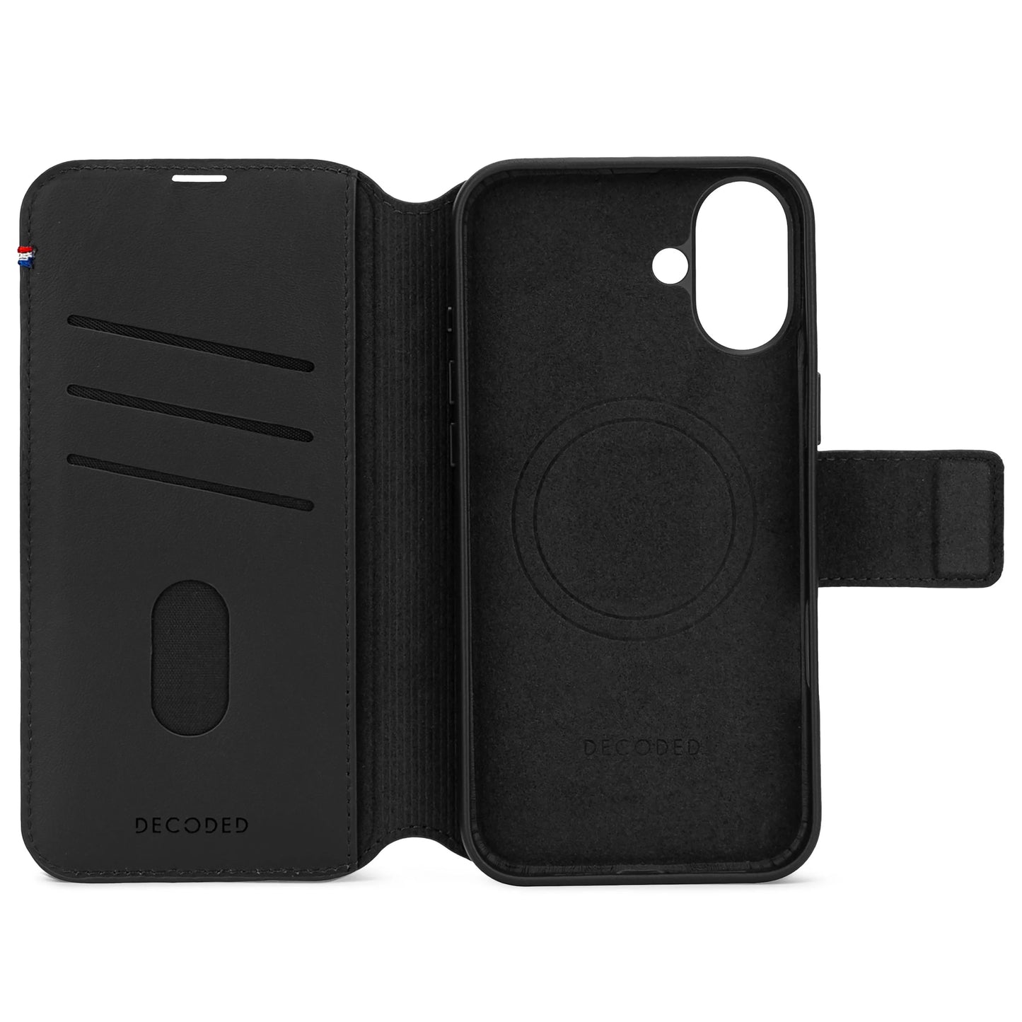 Decoded Detachable Wallet voor iPhone 16 Plus - Noir