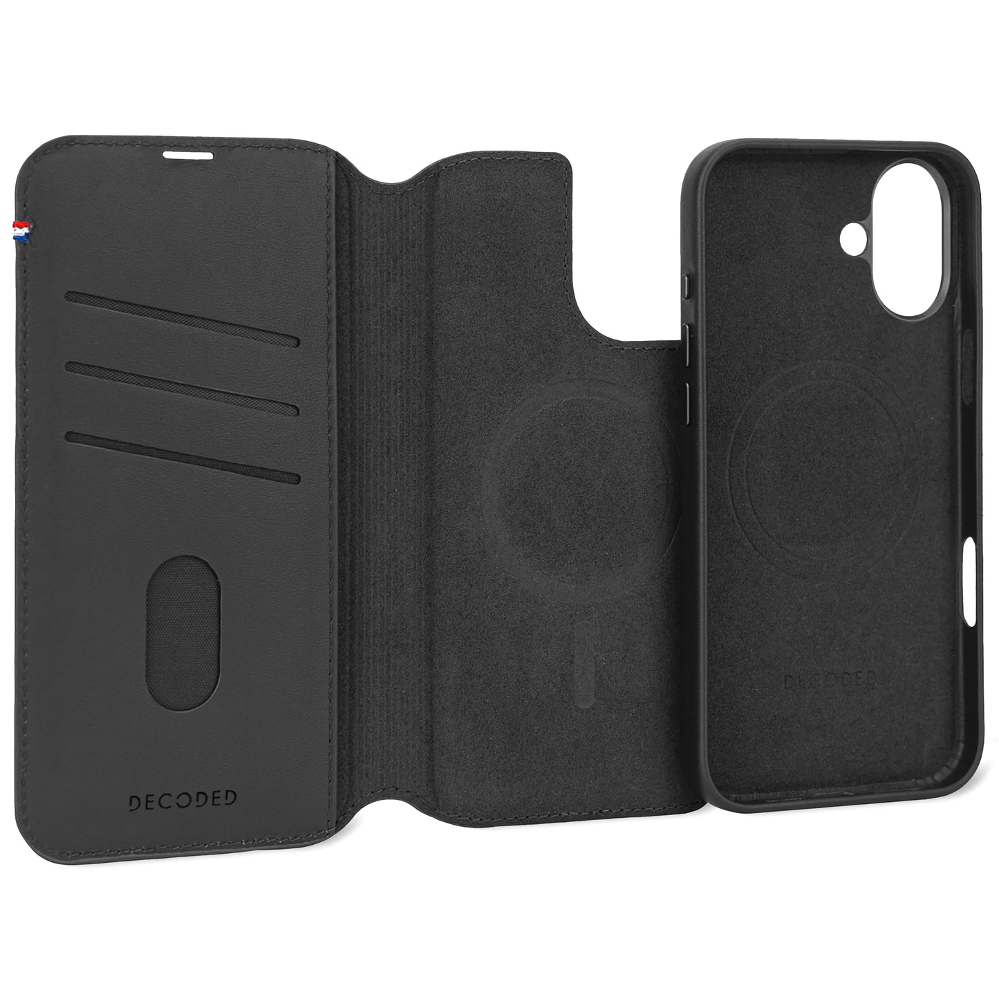 Decoded Detachable Wallet voor iPhone 16 Plus - Noir