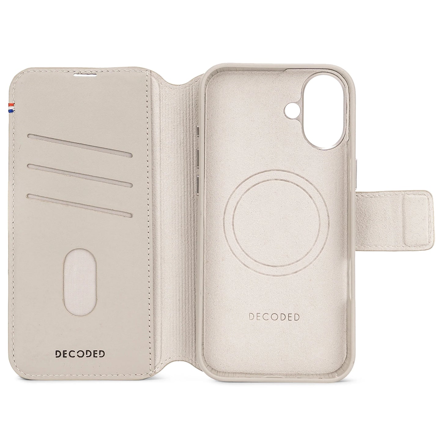 Decoded Detachable Wallet voor iPhone 16 Plus - Argile