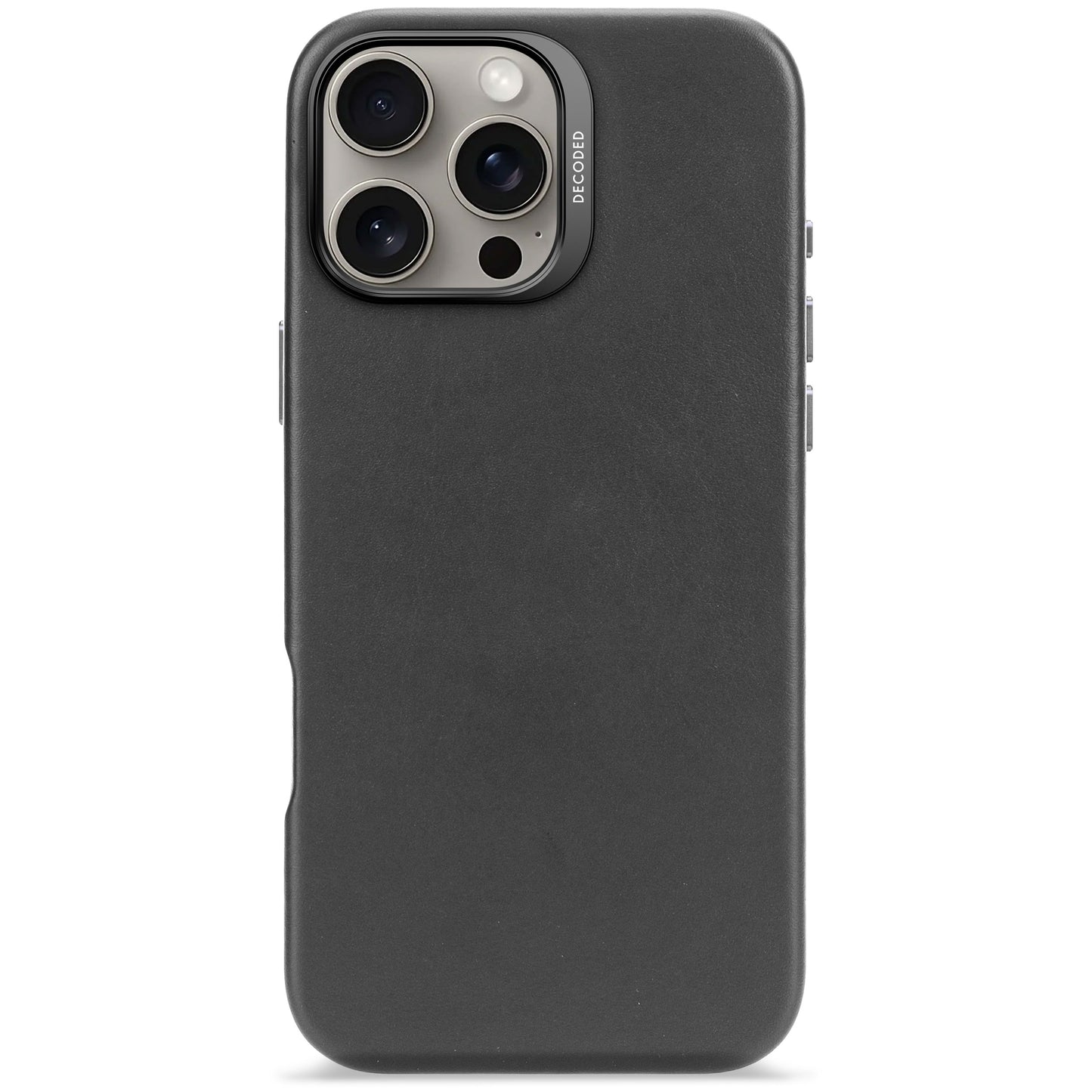 Decoded Housse en cuir pour iPhone 16 Pro Max - Noir