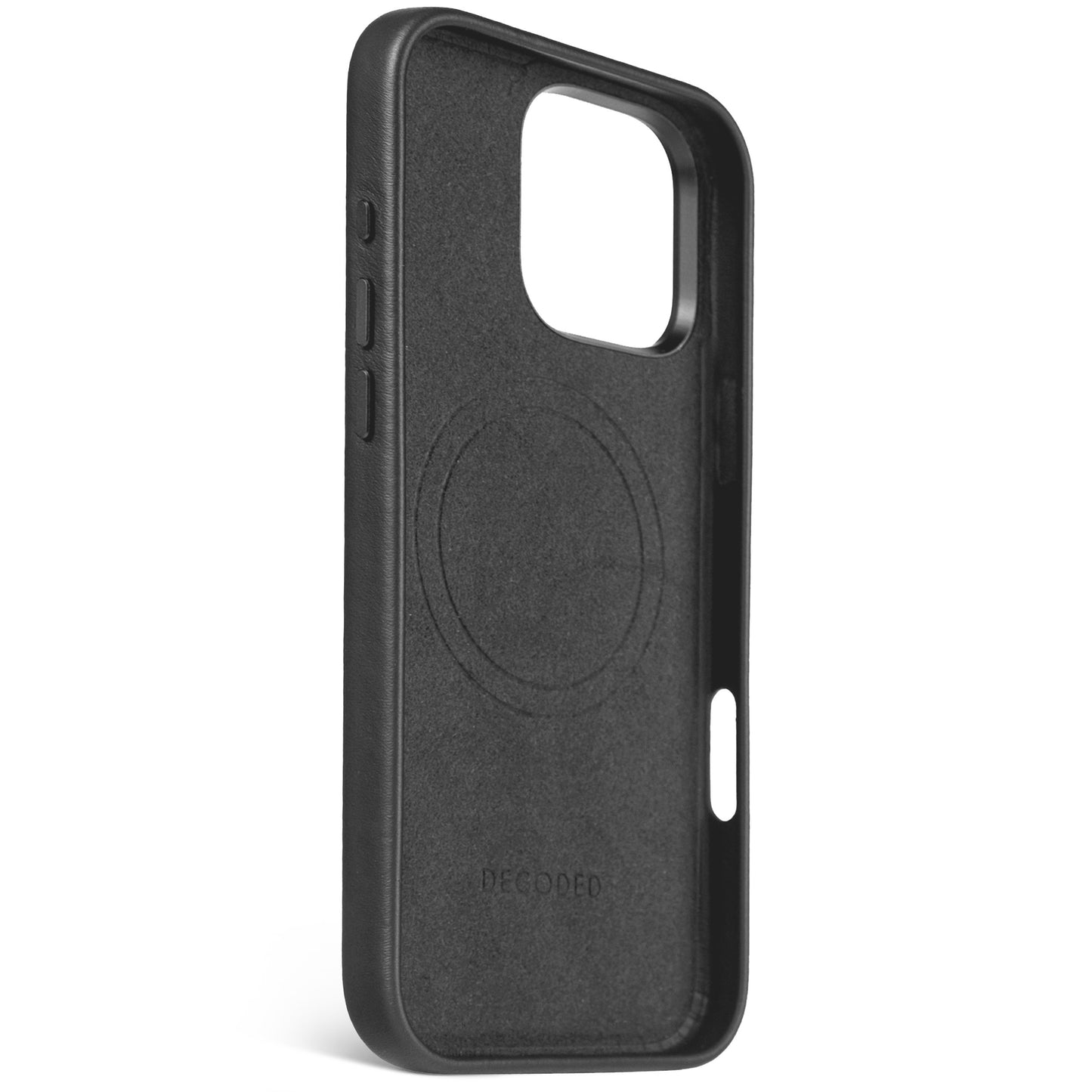 Decoded Housse en cuir pour iPhone 16 Pro Max - Noir