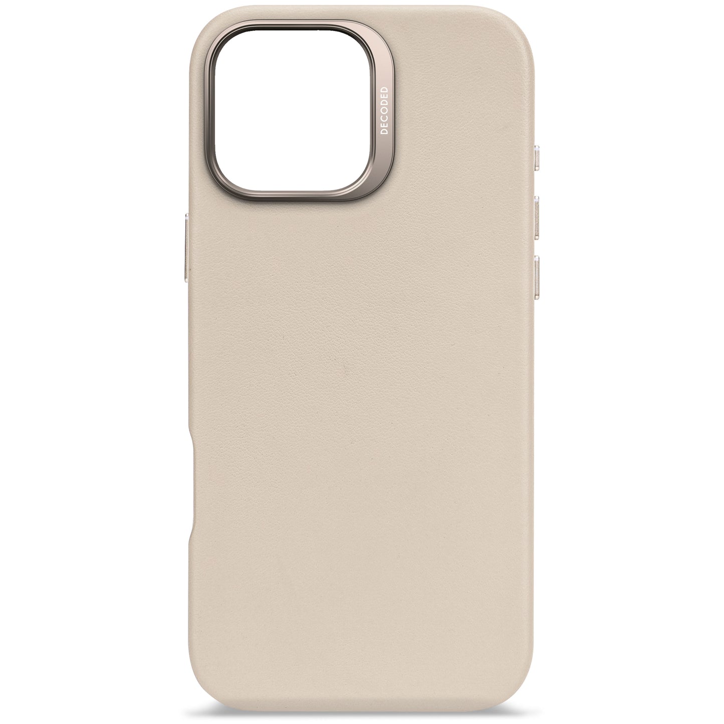 Decoded Housse en cuir pour iPhone 16 Pro Max - Argile