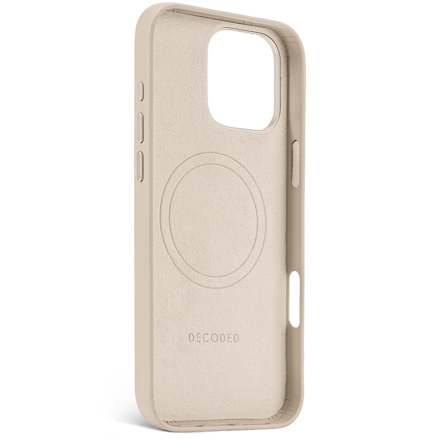 Decoded Housse en cuir pour iPhone 16 Pro Max - Argile