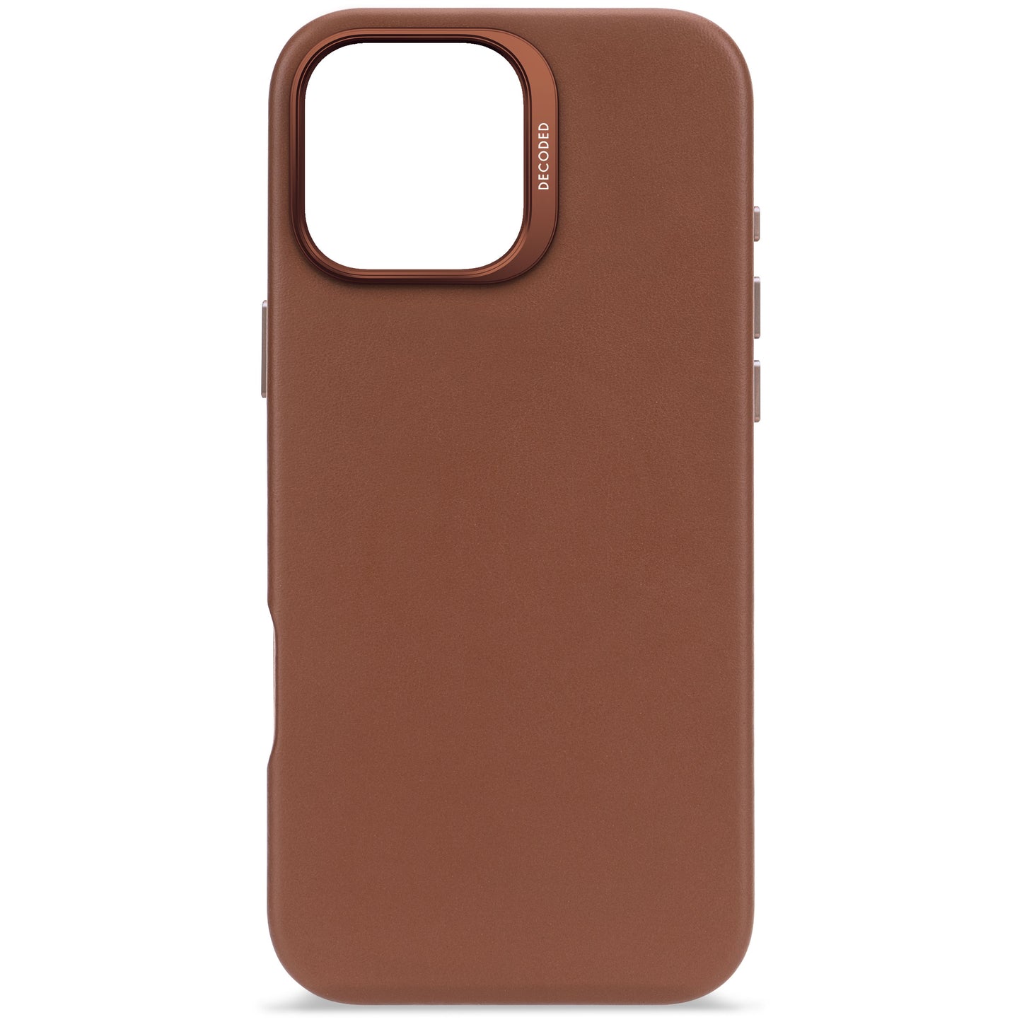 Decoded Housse en cuir pour iPhone 16 Pro Max - Brun