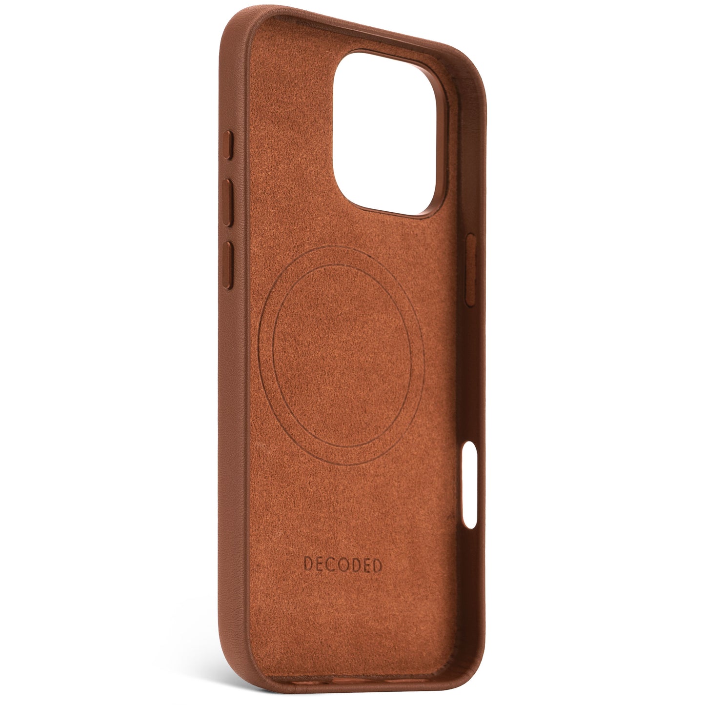 Decoded Housse en cuir pour iPhone 16 Pro Max - Brun