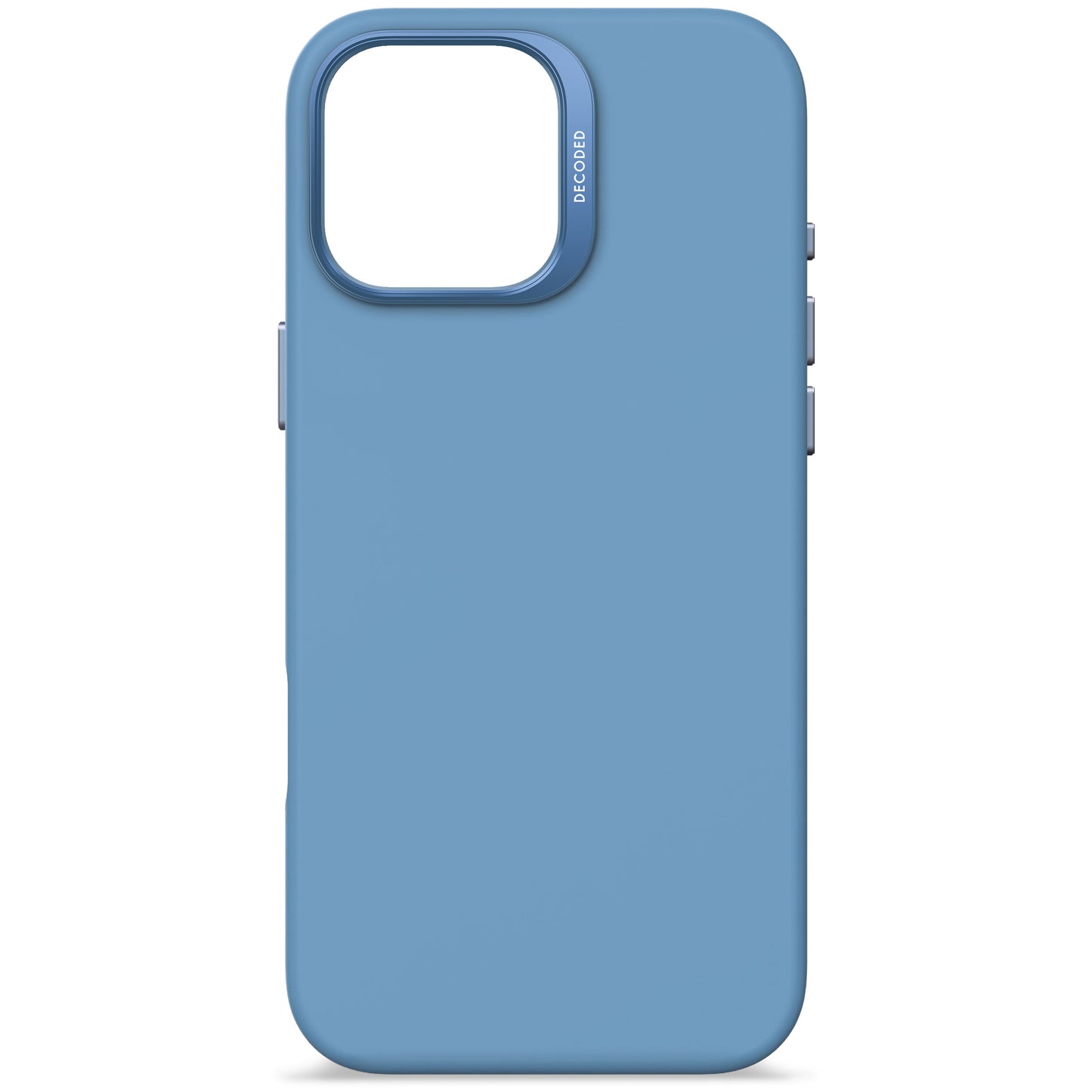 Decoded Antimicrobial Silicone Backcover pour iPhone 16 Pro Max - Bleu ciel