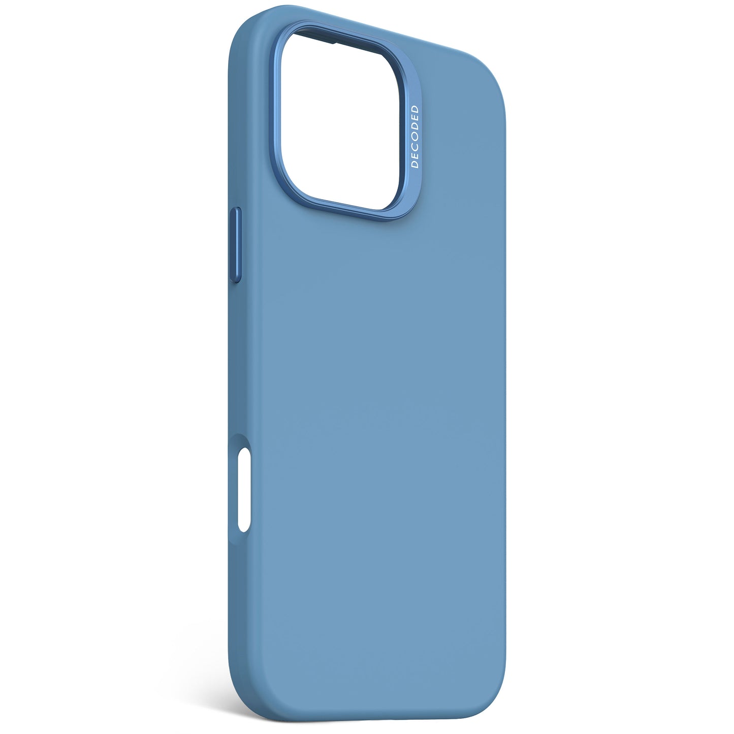 Decoded Antimicrobial Silicone Backcover pour iPhone 16 Pro Max - Bleu ciel