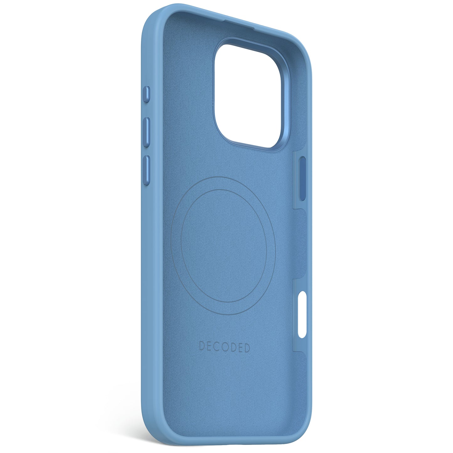 Decoded Antimicrobial Silicone Backcover pour iPhone 16 Pro Max - Bleu ciel