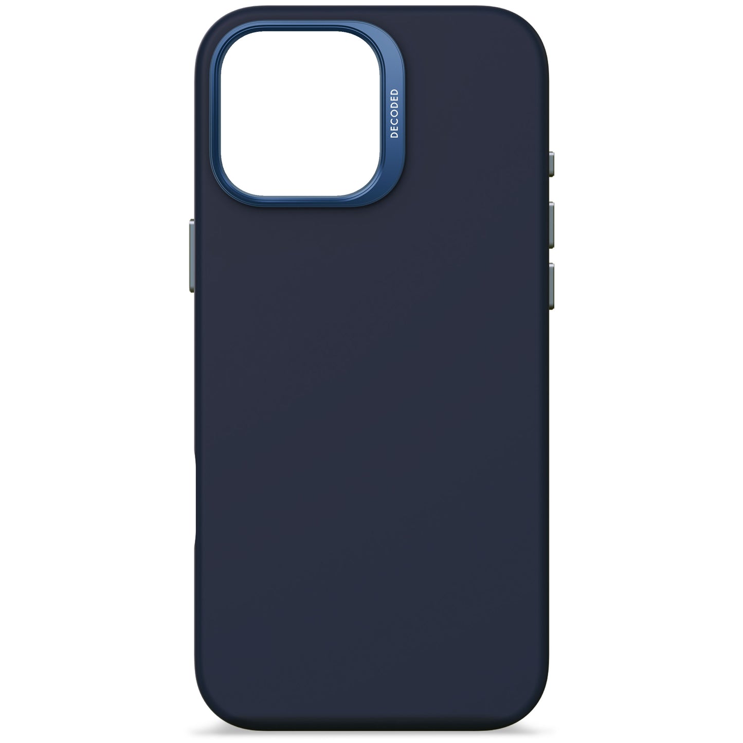 Decoded Antimicrobial Silicone Backcover pour iPhone 16 Pro Max - Blue marine