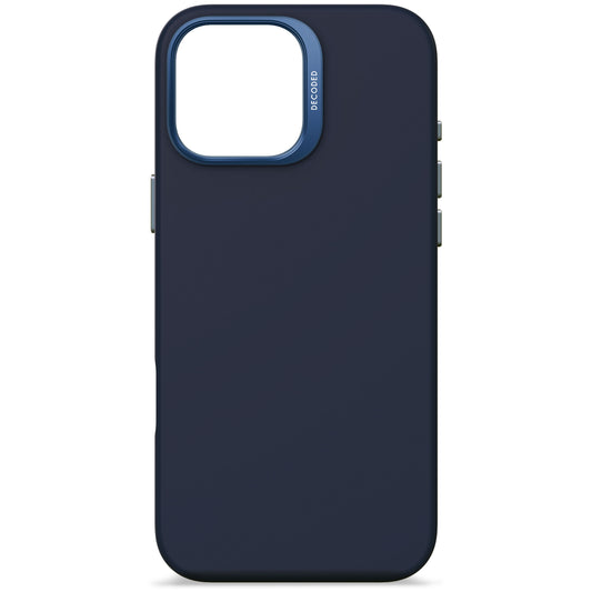 Decoded Antimicrobial Silicone Backcover voor iPhone 16 Pro Max - Marineblauw