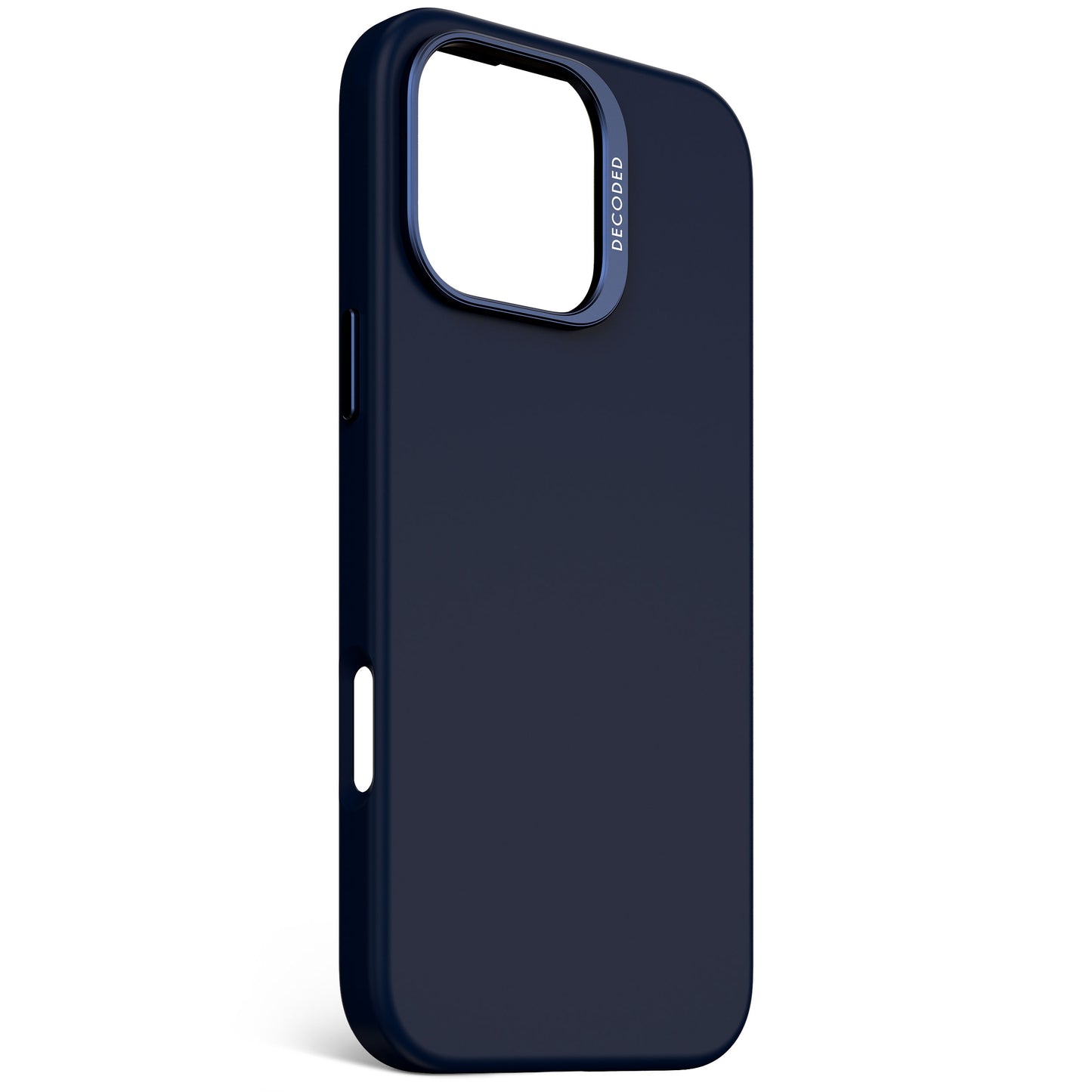 Decoded Antimicrobial Silicone Backcover pour iPhone 16 Pro Max - Blue marine