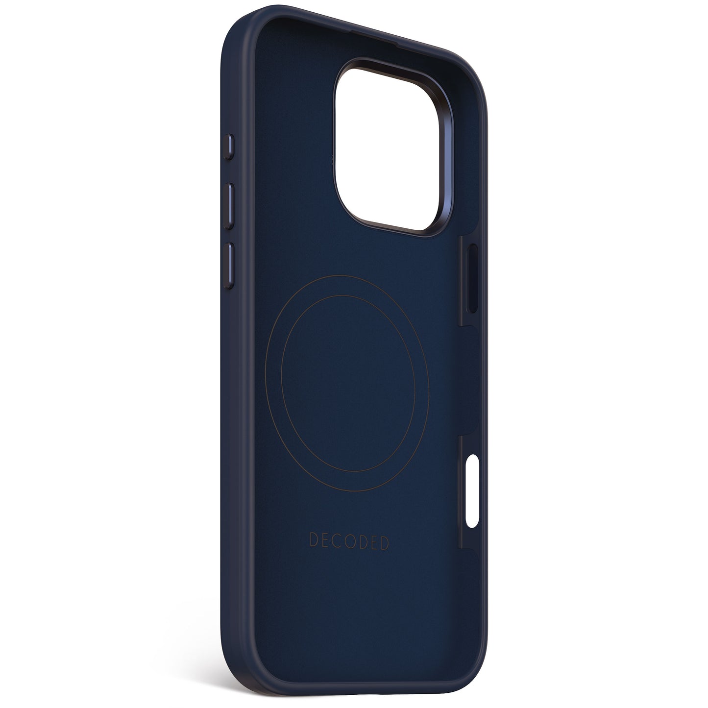 Decoded Antimicrobial Silicone Backcover pour iPhone 16 Pro Max - Blue marine