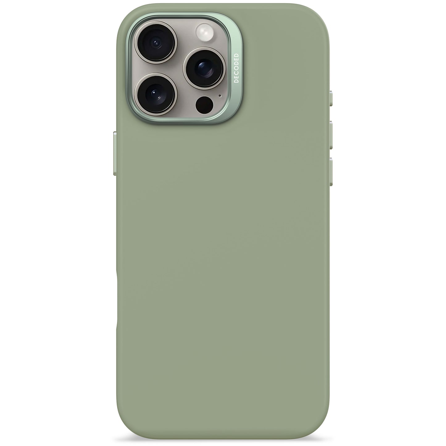 Decoded Antimicrobial Silicone Backcover pour iPhone 16 Pro Max - Jade