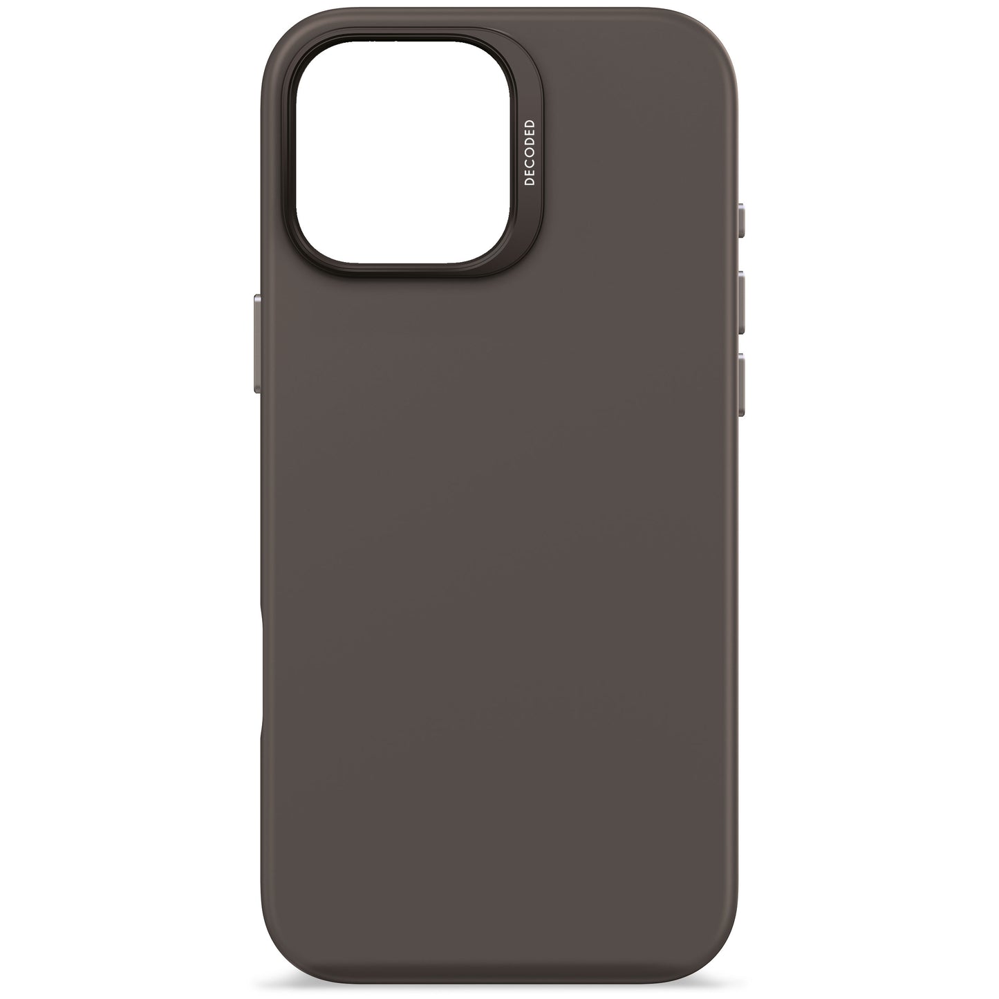 Decoded Antimicrobial Silicone Backcover voor iPhone 16 Pro Max - Phantom Zwart