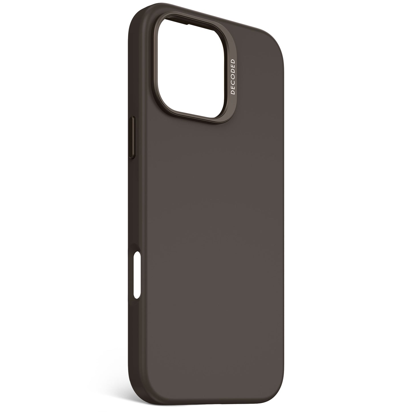 Decoded Antimicrobial Silicone Backcover voor iPhone 16 Pro Max - Phantom Zwart