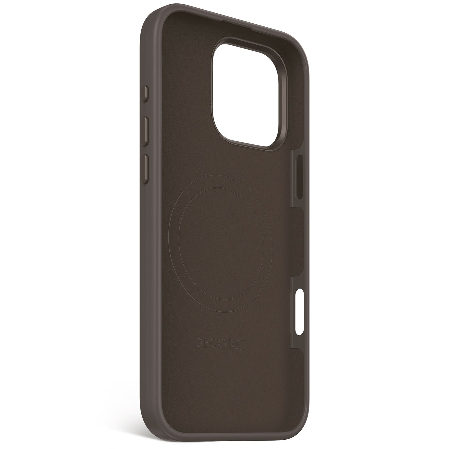 Decoded Antimicrobial Silicone Backcover voor iPhone 16 Pro Max - Phantom Zwart