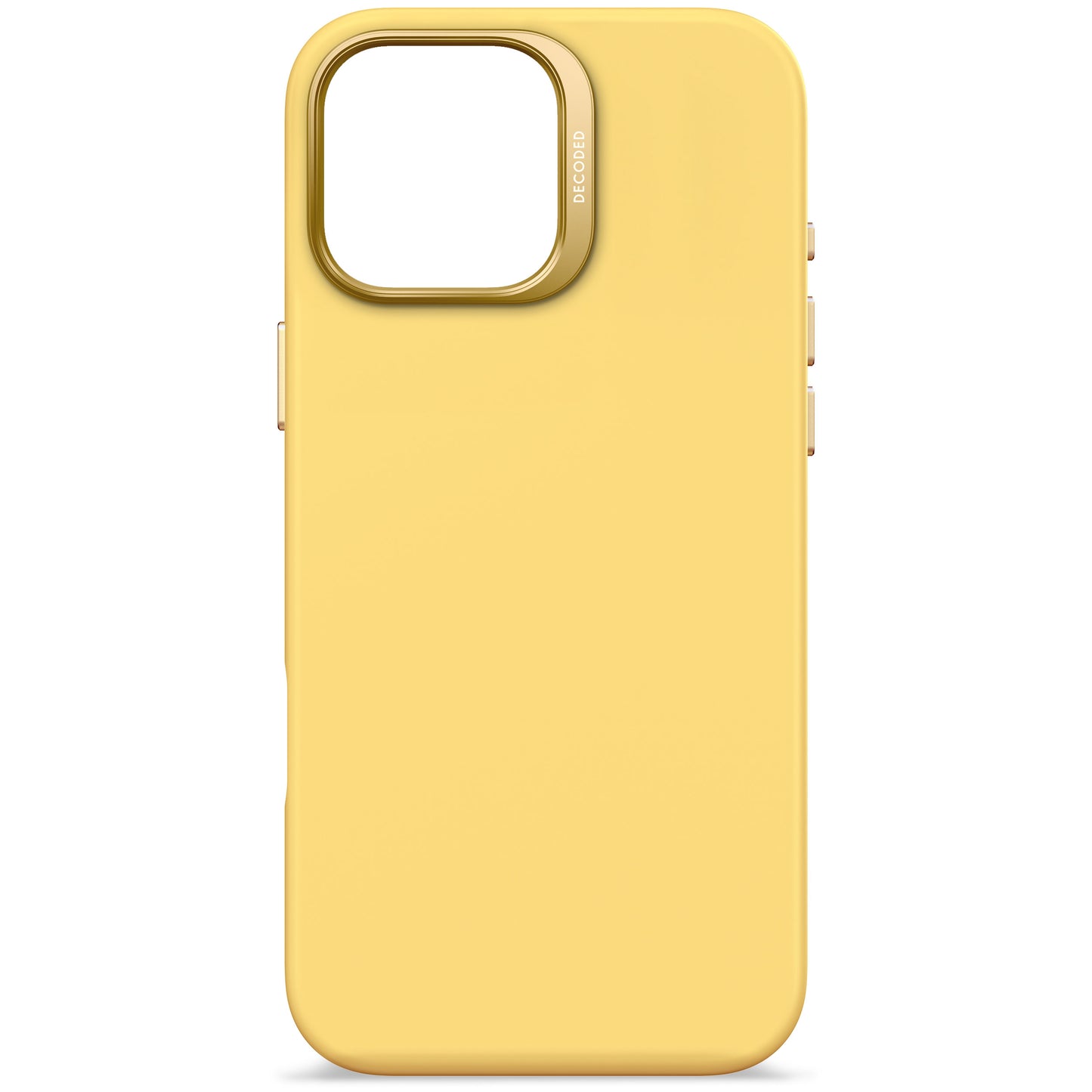 Decoded Antimicrobial Silicone Backcover voor iPhone 16 Pro Max - Popcorn Geel