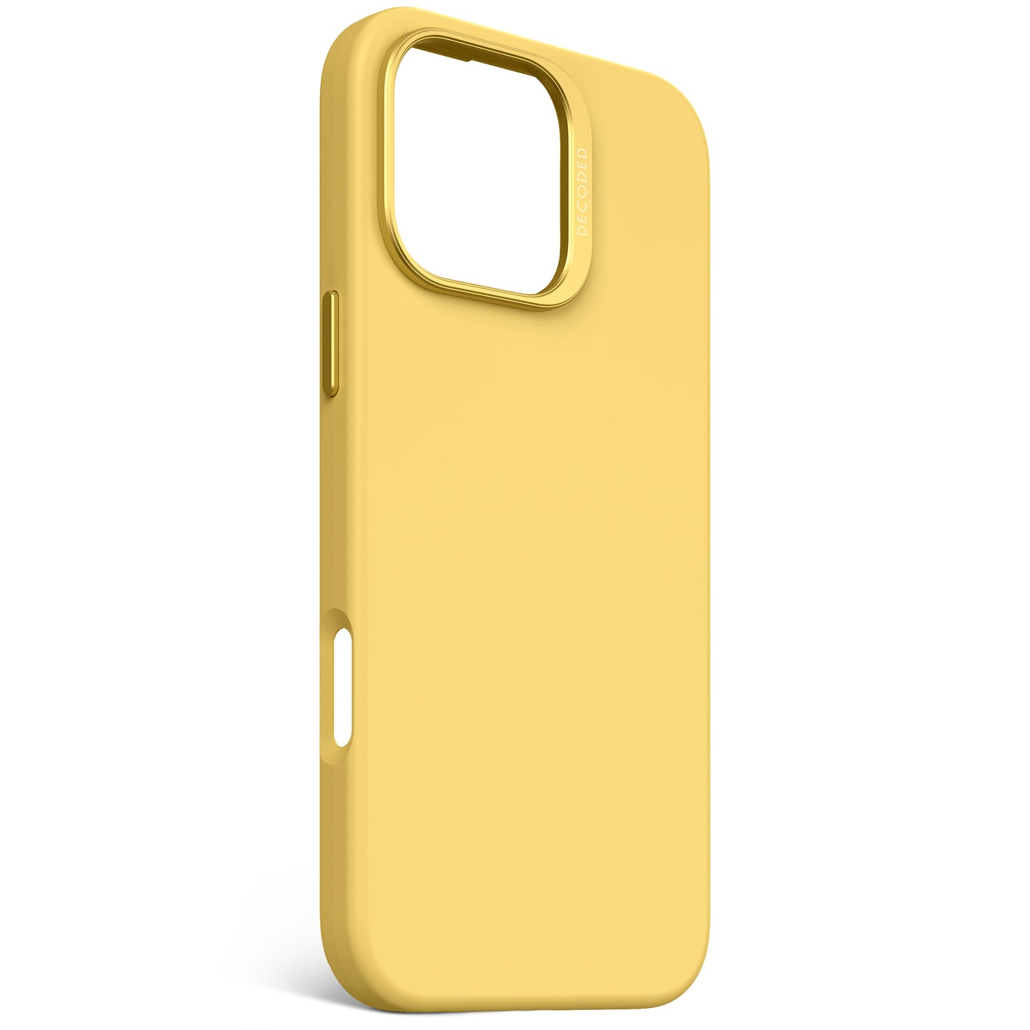 Decoded Antimicrobial Silicone Backcover pour iPhone 16 Pro Max - Popcorn Jaune