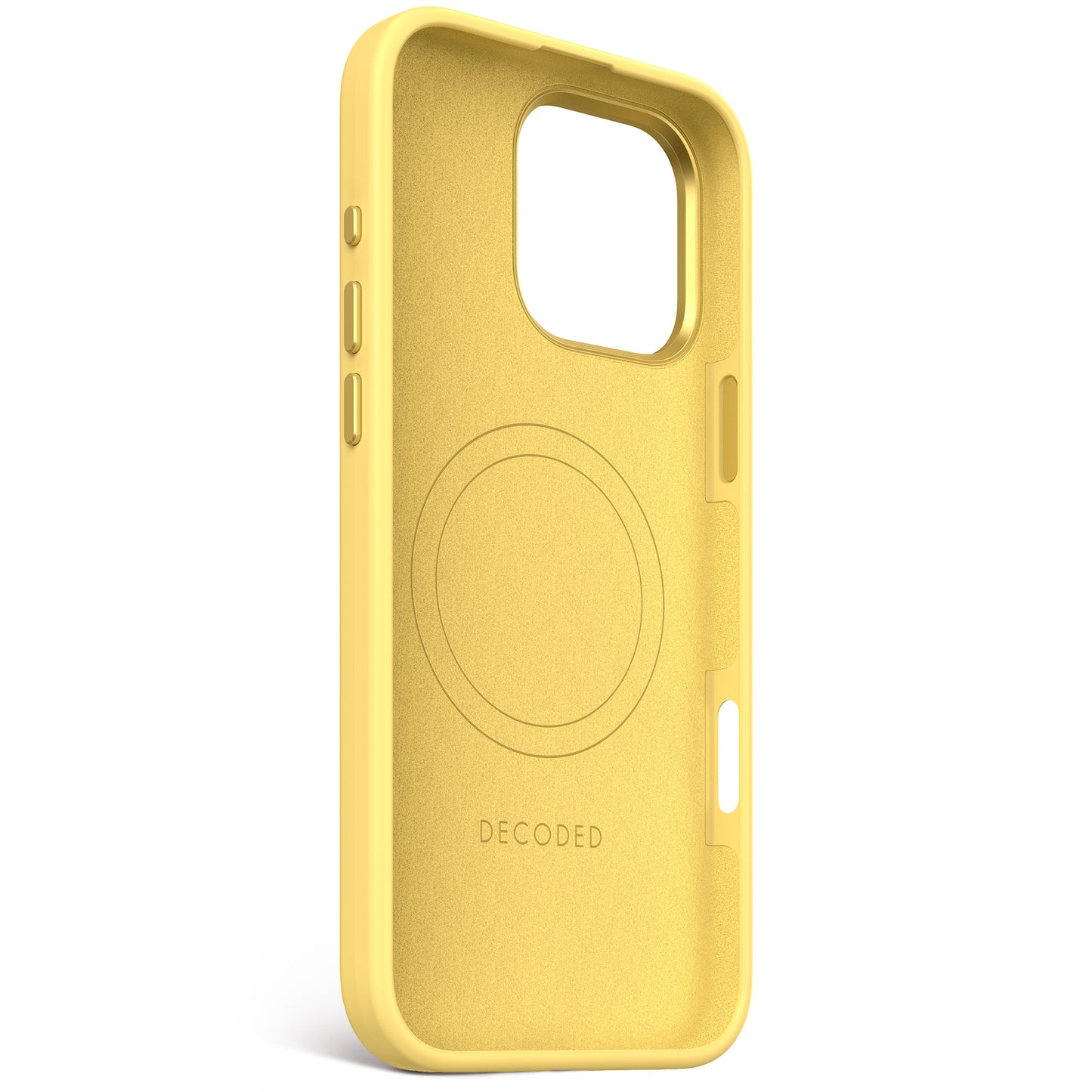 Decoded Antimicrobial Silicone Backcover pour iPhone 16 Pro Max - Popcorn Jaune