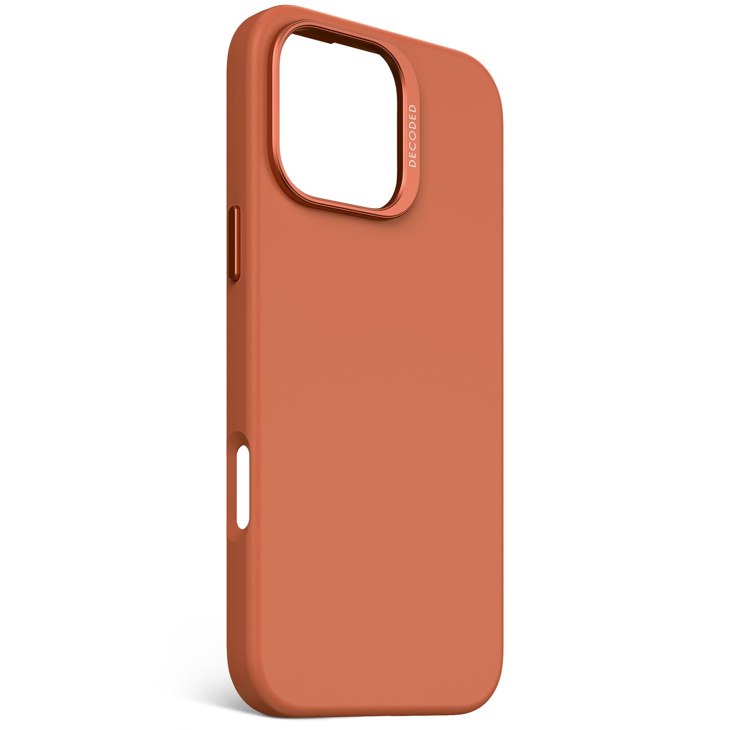 Decoded Antimicrobial Silicone Backcover voor iPhone 16 Pro Max - Terra