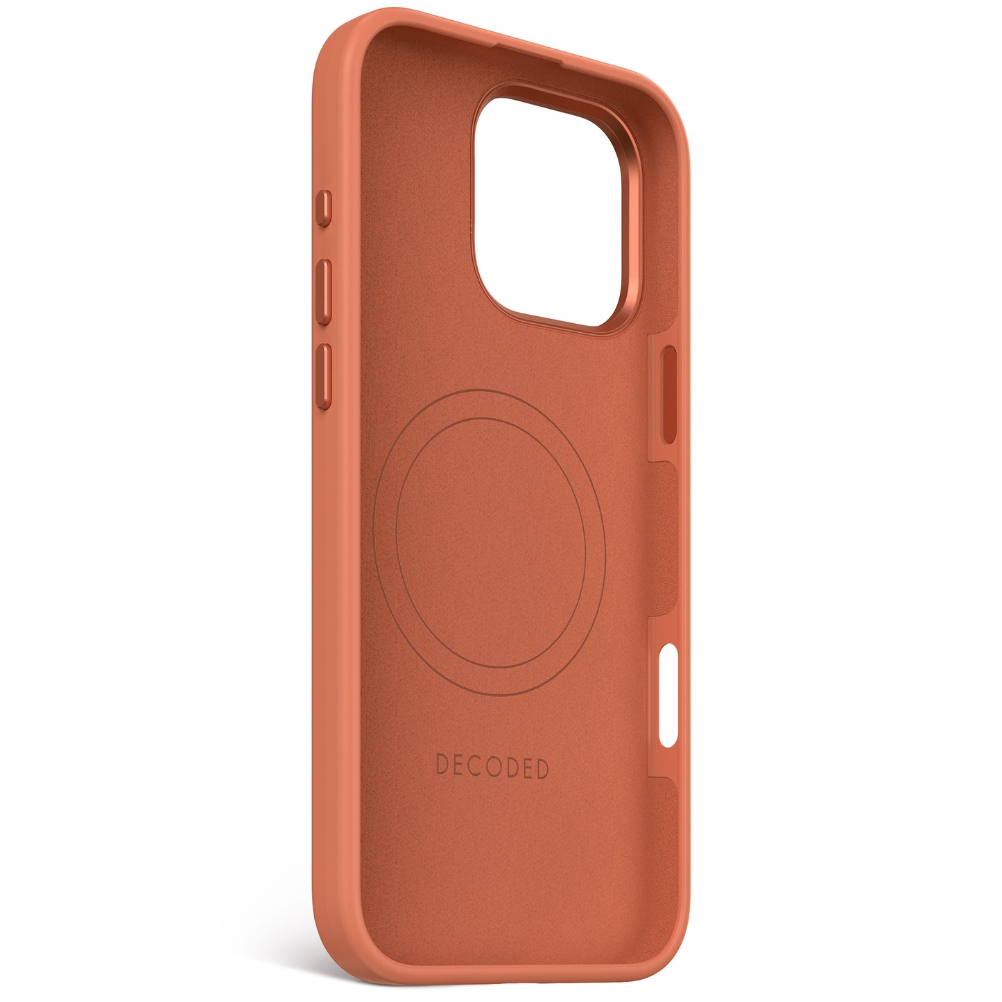 Decoded Antimicrobial Silicone Backcover voor iPhone 16 Pro Max - Terra