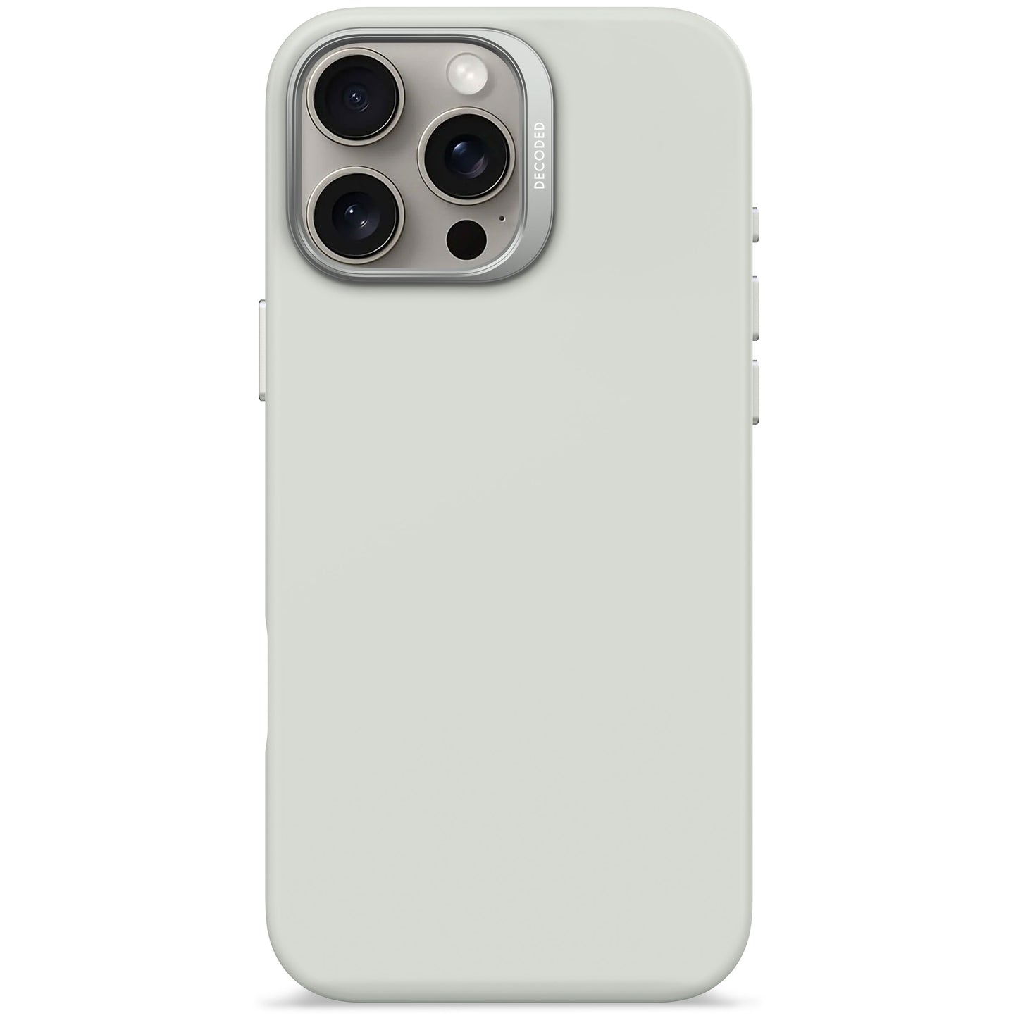 Decoded Antimicrobial Silicone Backcover pour iPhone 16 Pro Max - Gris