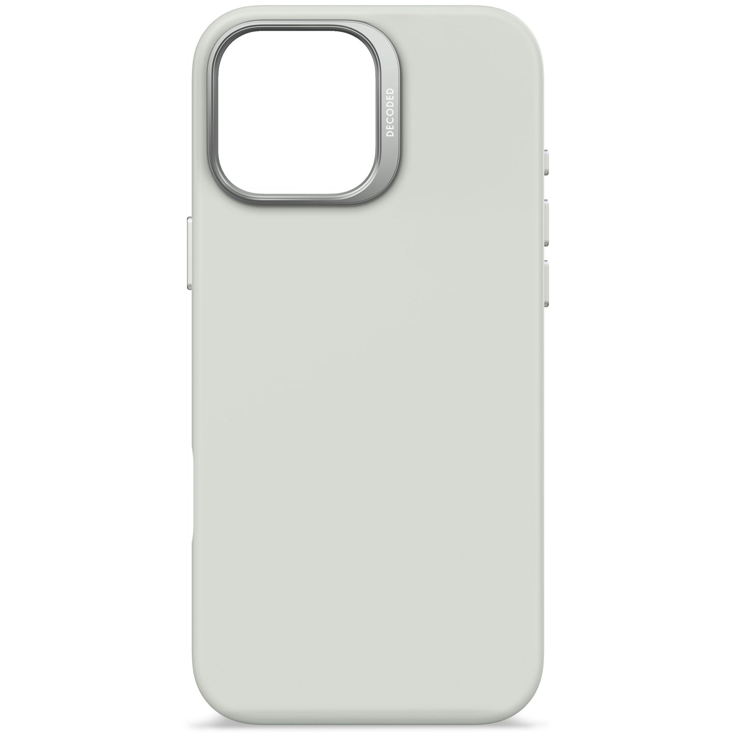 Decoded Antimicrobial Silicone Backcover voor iPhone 16 Pro Max - Steengrijs